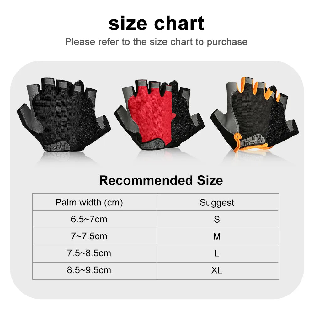 Half Finger Gloves Anti-Slip Anti-sweat Gym Fitness Fishing Cycling Gloves Outdoor Summer UV Protection Gloves Cycling Equipment - Too-Eazy