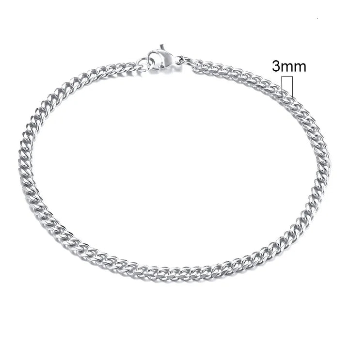 Vnox 3-11mm Chunky Miami Curb Chain Bracelet for Men, Stainless Steel Cuban Link Chain Wristband Classic Punk Heavy Male Jewelry - Too-Eazy