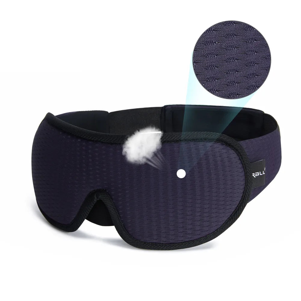 3D Sleeping Mask Block Out Light Soft Padded Sleep Mask For Eyes Slaapmasker Eye Shade Blindfold Sleeping Aid Face Mask Eyepatch - Too-Eazy