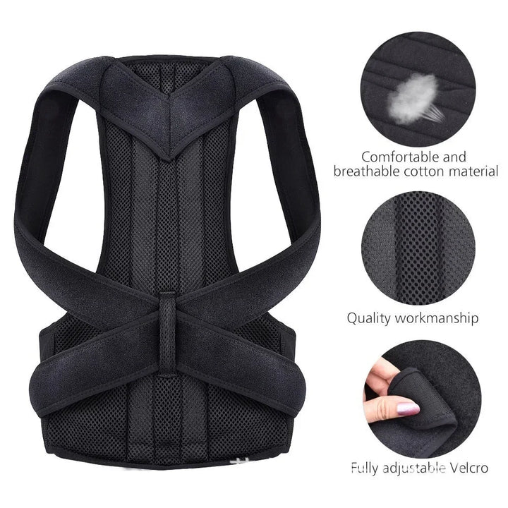 Adjustable Back Posture Corrector Clavicle Spine Back Pain Relief Support Sports Reshape Your Body Upper and Lower - Too-Eazy