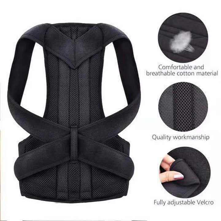 Adult Posture Corrector Hunchback Support Back Trainer Adjustable Correction Belt Unisex Back Brace - Too-Eazy