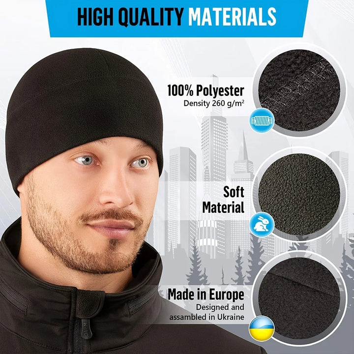 2023 New Unisex Windproof Polar Fleece Warm Beanie Hat Cap Male Winter Ski Cycling Cap Hat For Womenkullies Hip Hop Hats