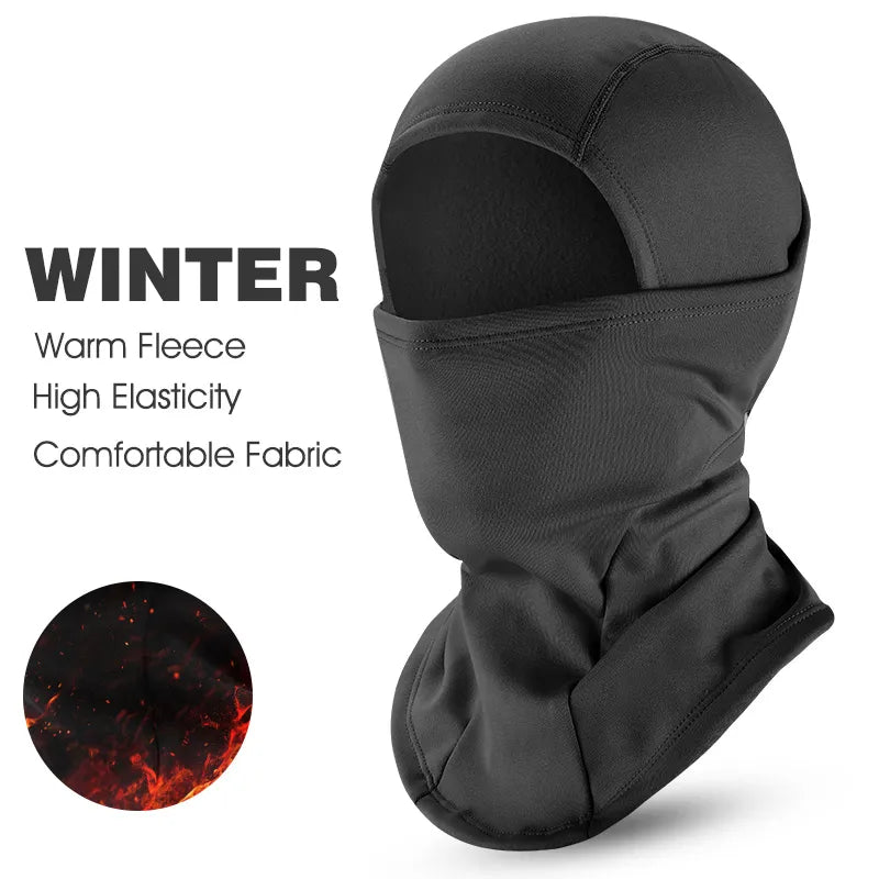 WEST BIKING Winter Warm Balaclava Hat Breathable Cycling Cap Outdoor Sport Full Face Cover Scarf Motorcycle Bike Helmet Liner - Too-Eazy