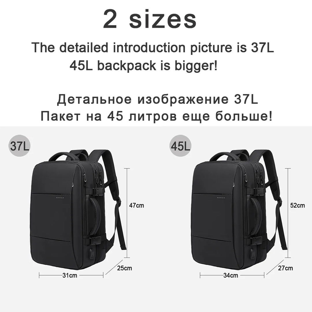 Travel Backpack Men Business Aesthetic Backpack School Expandable USB Bag Large Capacity 17.3 Laptop Waterproof Fashion Backpack - Too-Eazy