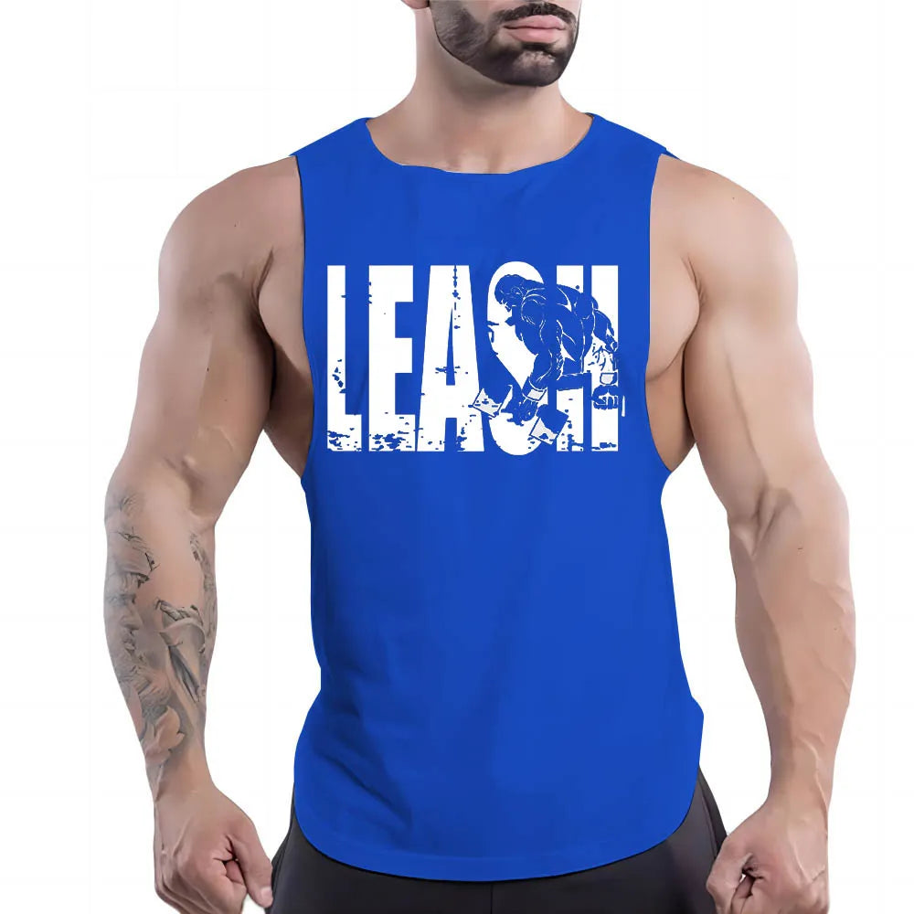 Gym Clothing Men Tank Top Sleeveless Shirt Basketball Outdoor Fashion Leisure Breathable Four Seasons Quick Dry Y2k Sport Fnaf