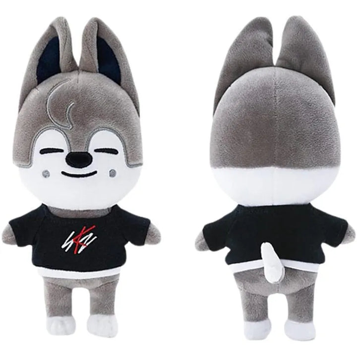 Skzoo Plush Toys 20cm Stray Kids Plush Wolf Chan Cartoon Stuffed Animal Plushies Doll Kawaii Companion for Kids Adults Fans Gift