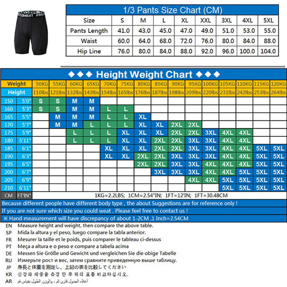 Sports Fitness Pants Men's Basketball Shorts Workout Tights Gym Running Training Bottoming Shorts Mens Compression Leggings