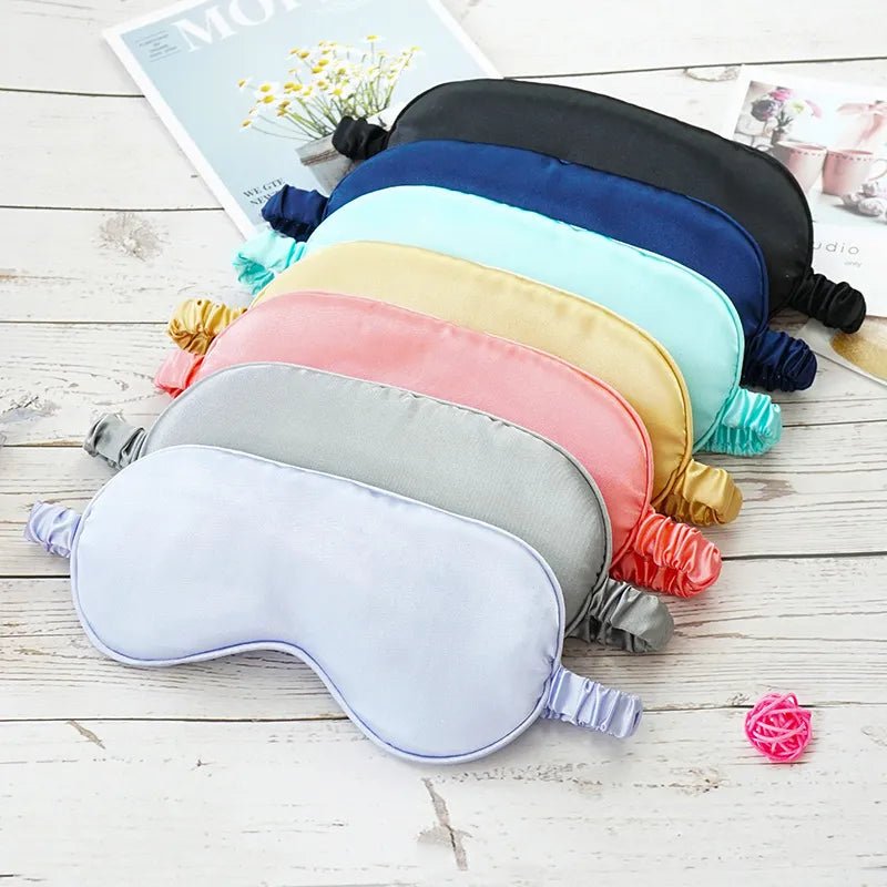 Imitated Silk Eye Patch Shading Sleep Eye Mask Eyepatch Travel Relax Cover Eyeshade Health Sleeping Shield Eye Care Tools - Too-Eazy