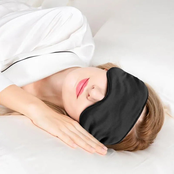 Imitated Silk Eye Patch Shading Sleep Eye Mask Eyepatch Travel Relax Cover Eyeshade Health Sleeping Shield Eye Care Tools - Too-Eazy