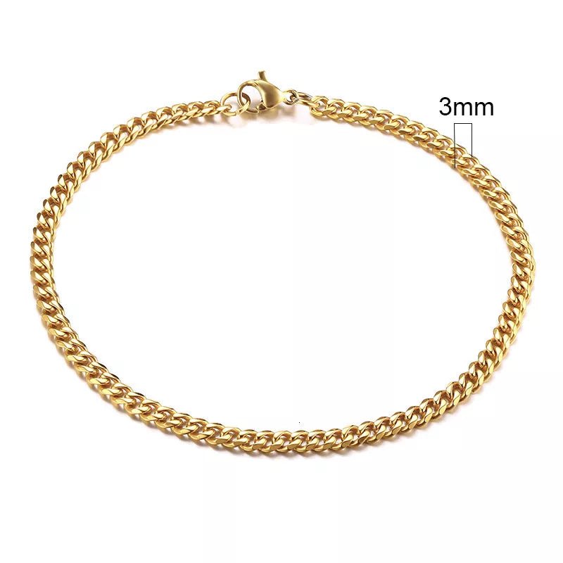 Vnox 3-11mm Chunky Miami Curb Chain Bracelet for Men, Stainless Steel Cuban Link Chain Wristband Classic Punk Heavy Male Jewelry - Too-Eazy