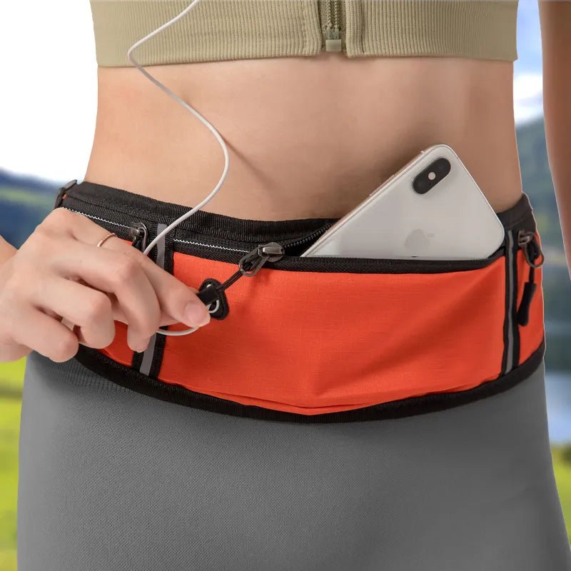 Professional Running Waist Bag Sports Belt Pouch Mobile Phone Case Men Women Hidden Pouch Gym SportsBags Running Belt Waist Pack - Too-Eazy