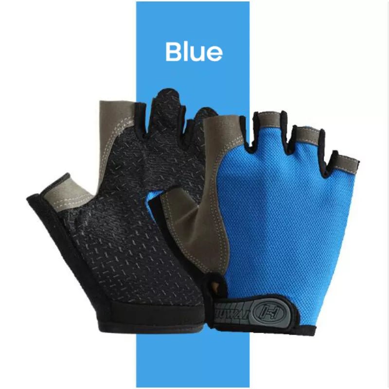 Half Finger Gloves Anti-Slip Anti-sweat Gym Fitness Fishing Cycling Gloves Outdoor Summer UV Protection Gloves Cycling Equipment - Too-Eazy