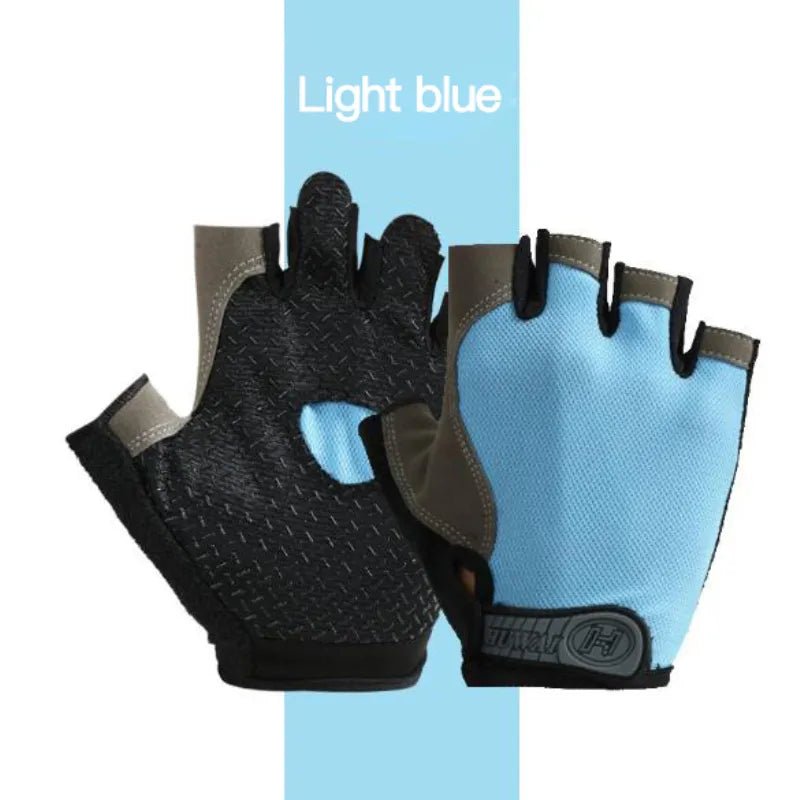 Half Finger Gloves Anti-Slip Anti-sweat Gym Fitness Fishing Cycling Gloves Outdoor Summer UV Protection Gloves Cycling Equipment - Too-Eazy