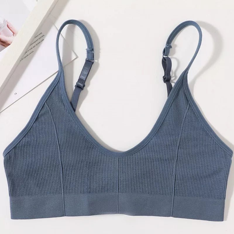 Seamless Tube Tops Bra For Women U Back Sexy Lingerie Sports Bralette Female Backless Top Adjust Strap Bandeau Ribbed Underwear - Too-Eazy