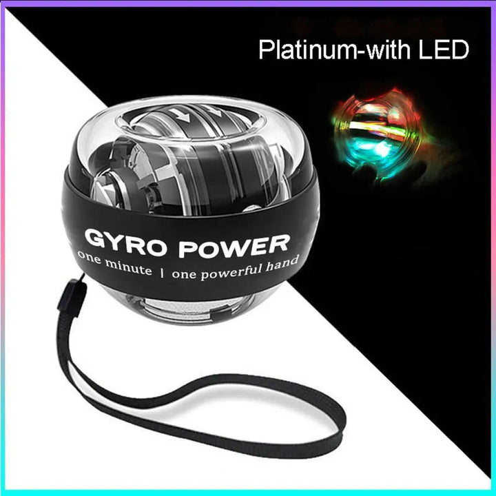 LED Powerball Gyroscopic Power Wrist Ball Self-starting Gyro Ball Gyroball Arm Hand Muscle Force Trainer Exercise Strengthener - Too-Eazy