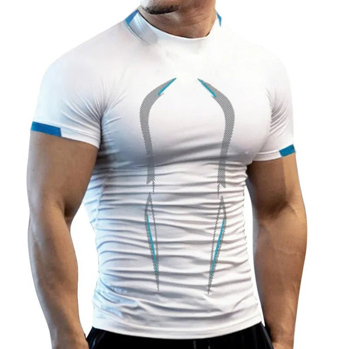 New Summer Gym Breathable T Shirt Men Quick Drying Jogging TShirt Men Training Tees Fitness Tops Running T-shirt - Too-Eazy