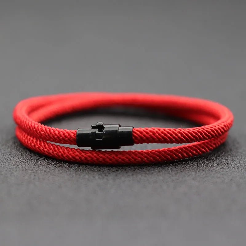 New Minimalist Men Rope Bracelet Double Layer Survival Braclet Homme Accessories Boyfriend Gift Magnet Buckle Pulsera Hombre - Too-Eazy