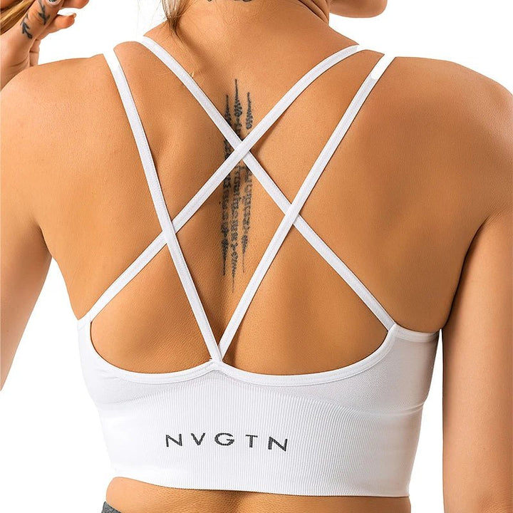 Nvgtn Seamless Flourish Seamless Bra Spandex Top Woman Fitness Elastic Breathable Breast Enhancement Leisure Sports Underwear - Too-Eazy