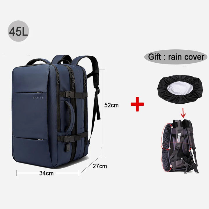 Travel Backpack Men Business Aesthetic Backpack School Expandable USB Bag Large Capacity 17.3 Laptop Waterproof Fashion Backpack - Too-Eazy