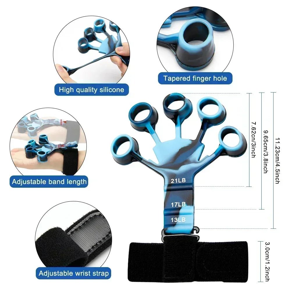 Training & Exercise 6 Resistance Hand Expander Finger Grip Sport Gym Training Accessories Trainning & Exercise Gripster Fitness - Too-Eazy