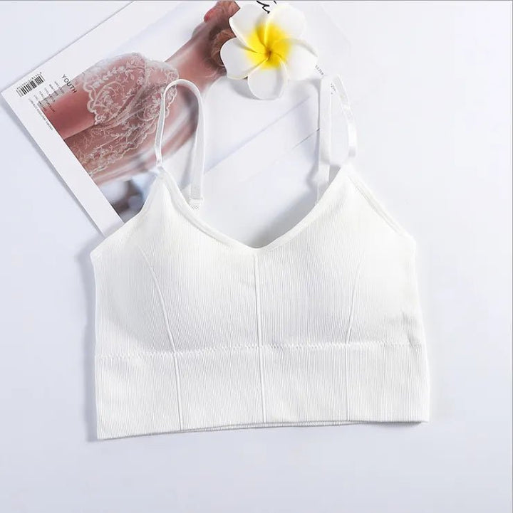 Women Sexy Crop Tops Bra Tube Top Female Streetwear Sleeveless Seamless Sports Bra Crop Camis Top Tee Bandeau Top Basic Tank - Too-Eazy