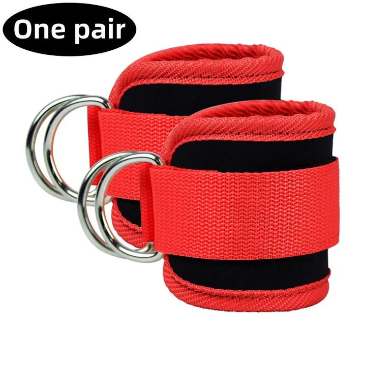 Gym Ankle Straps Double D-Ring Adjustable Neoprene Padded Cuffs Ankle Weight Leg Training Brace Support Sport Safety Abductors - Too-Eazy