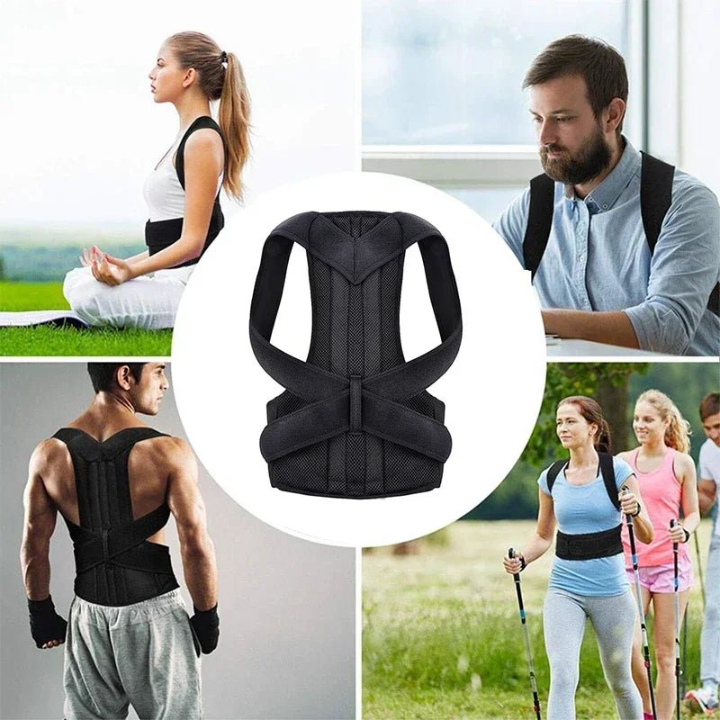 Adjustable Back Posture Corrector Clavicle Spine Back Pain Relief Support Sports Reshape Your Body Upper and Lower - Too-Eazy