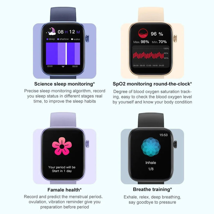 COLMI P71 Voice Calling Smartwatch Men Health Monitoring IP68 Waterproof Smart Notifications Voice Assistant Smart Watch Women - Too-Eazy