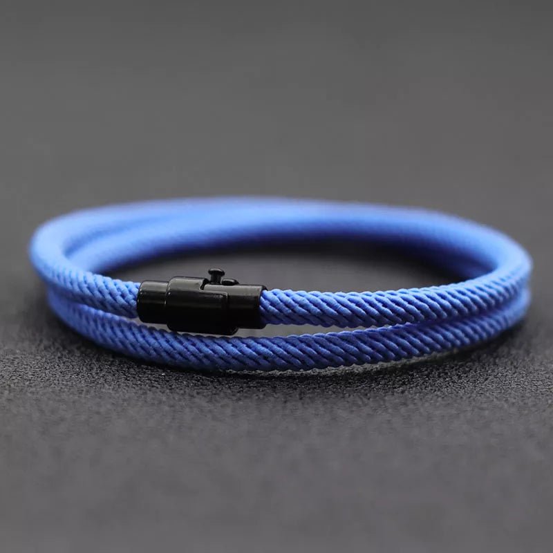 New Minimalist Men Rope Bracelet Double Layer Survival Braclet Homme Accessories Boyfriend Gift Magnet Buckle Pulsera Hombre - Too-Eazy