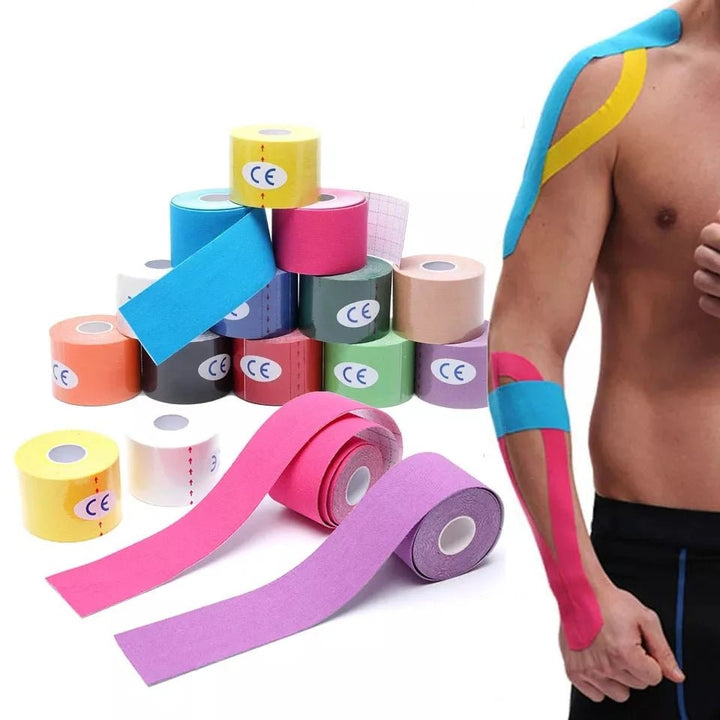 2022 New Kinesiology Tape Athletic Recovery Elastic Tape Kneepad Muscle Pain Relief Knee Pads Support for Gym Fitness Bandage - Too-Eazy