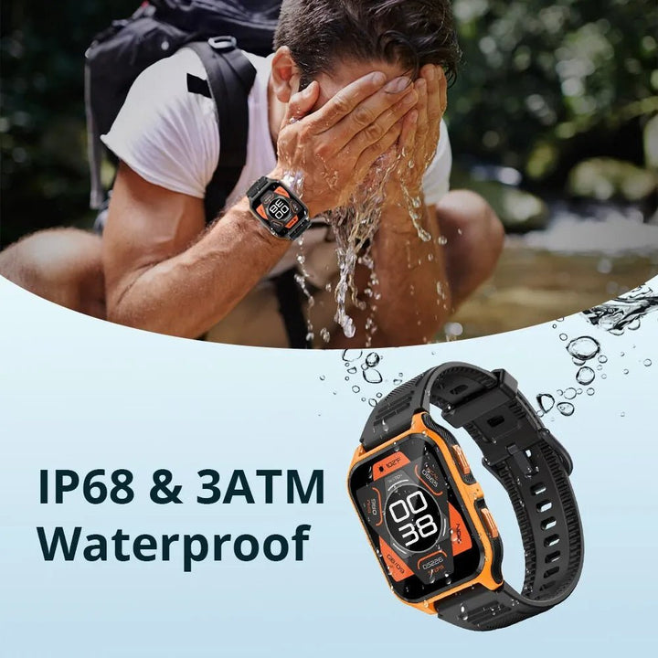 COLMI P73 1.9" Outdoor Military Smart Watch Men Bluetooth Call Smartwatch For Xiaomi Android IOS, IP68 Waterproof Fitness Watch - Too-Eazy