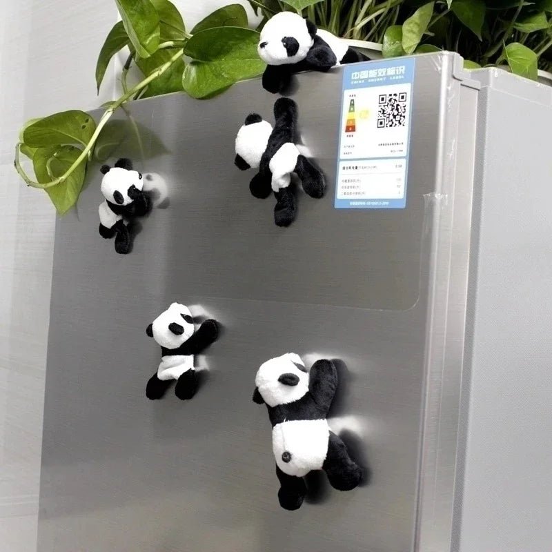 1Pc Cartoon Cute Soft Plush Panda Fridge Strong Magnet Refrigerator Sticker Home Decor Souvenir Kitchen Accessories - Too-Eazy