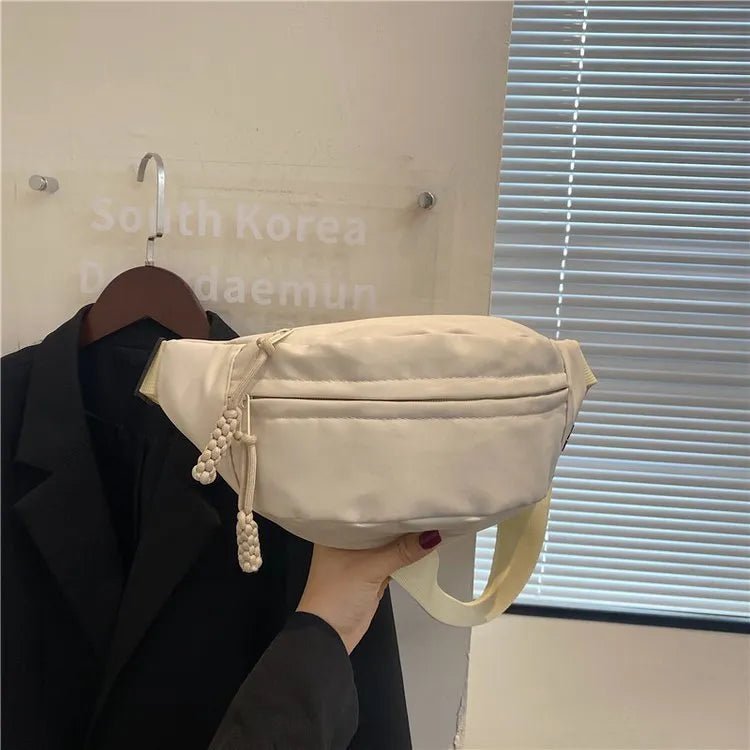 Chest Bag Banana bag for Women Sling Crossbody Waist Pack Canvas Running Waist Bag Casual Fanny Packs Sport Half Moon Belt Bag - Too-Eazy