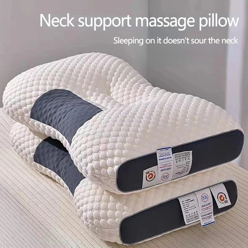 Cervical Orthopedic Neck Pillow Help Sleep And Protect The Pillow Neck Household Soybean Fiber SPA Massage Pillow For Sleeping - Too-Eazy