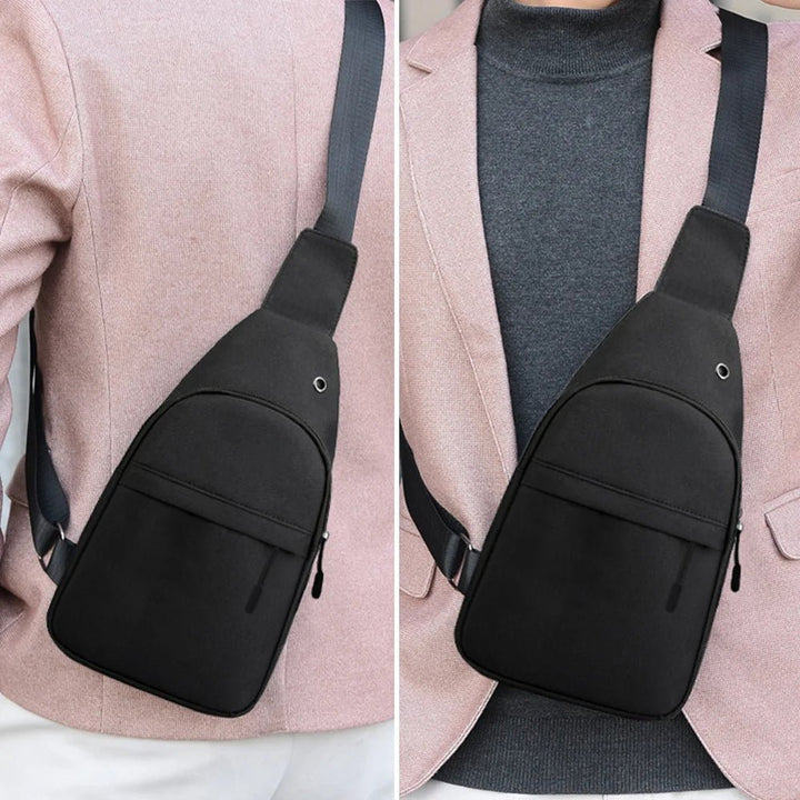 Man Chest Bag Phone Pocket Cross Body Neck Side Shoulder Fanny Pack Fashion Small Handbag Anime Print Outdoor Crossbody Gym Bags - Too-Eazy