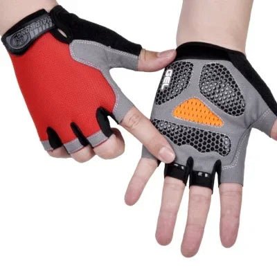 Anti Slip Shock Breathable Half Finger Gloves Breathable Cycling Gloves Fitness Gym Bodybuilding Crossfit Exercise Sports Gloves - Too-Eazy