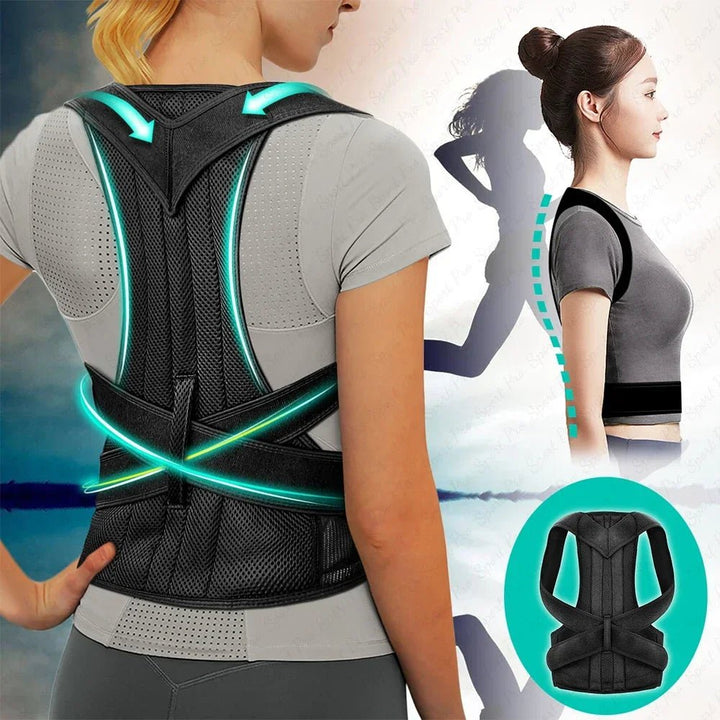 Adjustable Back Posture Corrector Clavicle Spine Back Pain Relief Support Sports Reshape Your Body Upper and Lower - Too-Eazy