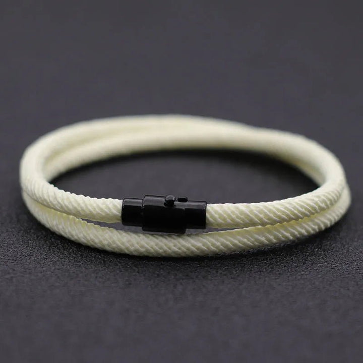 New Minimalist Men Rope Bracelet Double Layer Survival Braclet Homme Accessories Boyfriend Gift Magnet Buckle Pulsera Hombre - Too-Eazy