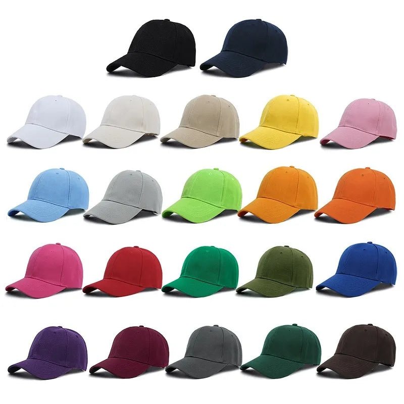 Men Women Multiple Colour Baseball Cap Peaked Cap Solid Color Adjustable Unisex Spring Summer Dad Hat Shade Sport Baseball Hats - Too-Eazy