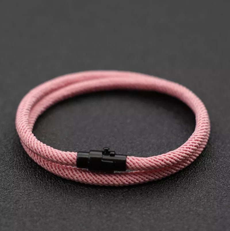 New Minimalist Men Rope Bracelet Double Layer Survival Braclet Homme Accessories Boyfriend Gift Magnet Buckle Pulsera Hombre - Too-Eazy