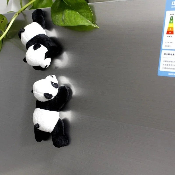 1Pc Cartoon Cute Soft Plush Panda Fridge Strong Magnet Refrigerator Sticker Home Decor Souvenir Kitchen Accessories - Too-Eazy