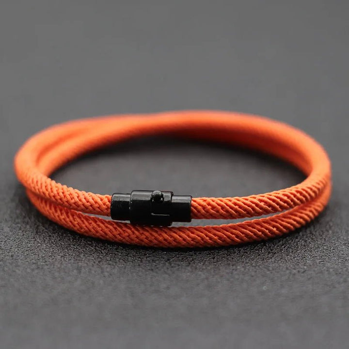 New Minimalist Men Rope Bracelet Double Layer Survival Braclet Homme Accessories Boyfriend Gift Magnet Buckle Pulsera Hombre - Too-Eazy