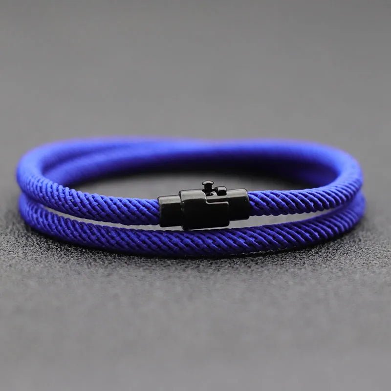 New Minimalist Men Rope Bracelet Double Layer Survival Braclet Homme Accessories Boyfriend Gift Magnet Buckle Pulsera Hombre - Too-Eazy