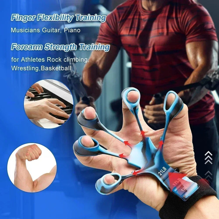 Training & Exercise 6 Resistance Hand Expander Finger Grip Sport Gym Training Accessories Trainning & Exercise Gripster Fitness - Too-Eazy