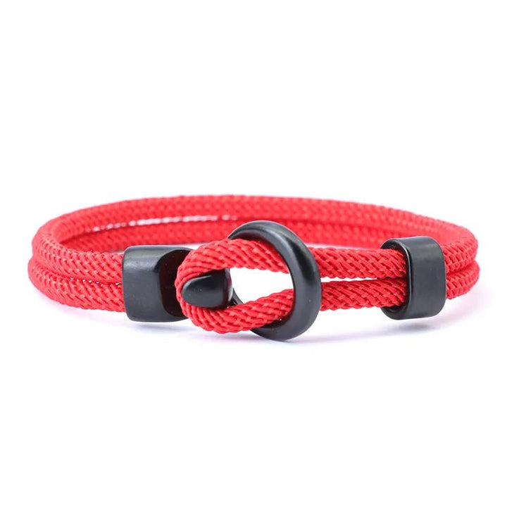 2024 Fashion Rope Bracelet Men Double Layer Outdoor Camping Braclet Homme Accessories Survival Paracord Braslet Gift For Him - Too-Eazy