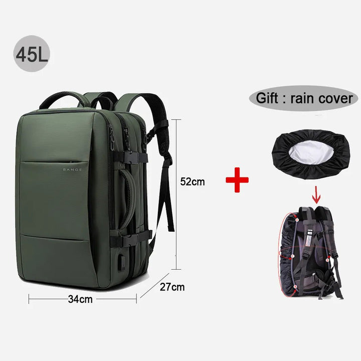 Travel Backpack Men Business Aesthetic Backpack School Expandable USB Bag Large Capacity 17.3 Laptop Waterproof Fashion Backpack - Too-Eazy