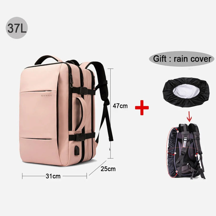 Travel Backpack Men Business Aesthetic Backpack School Expandable USB Bag Large Capacity 17.3 Laptop Waterproof Fashion Backpack - Too-Eazy