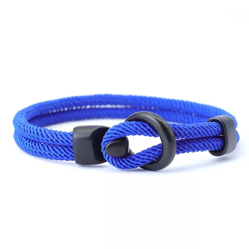 2024 Fashion Rope Bracelet Men Double Layer Outdoor Camping Braclet Homme Accessories Survival Paracord Braslet Gift For Him - Too-Eazy