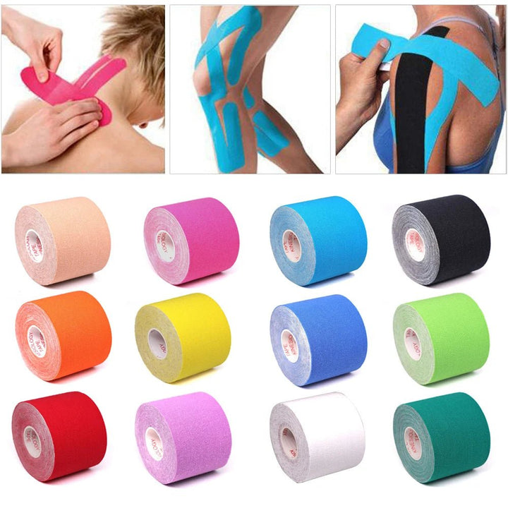 5 Size Kinesiology Tape Athletic Elastoplast Sport Recovery Strapping Gym Waterproof Tennis Muscle Pain Relief Bandage - Too-Eazy