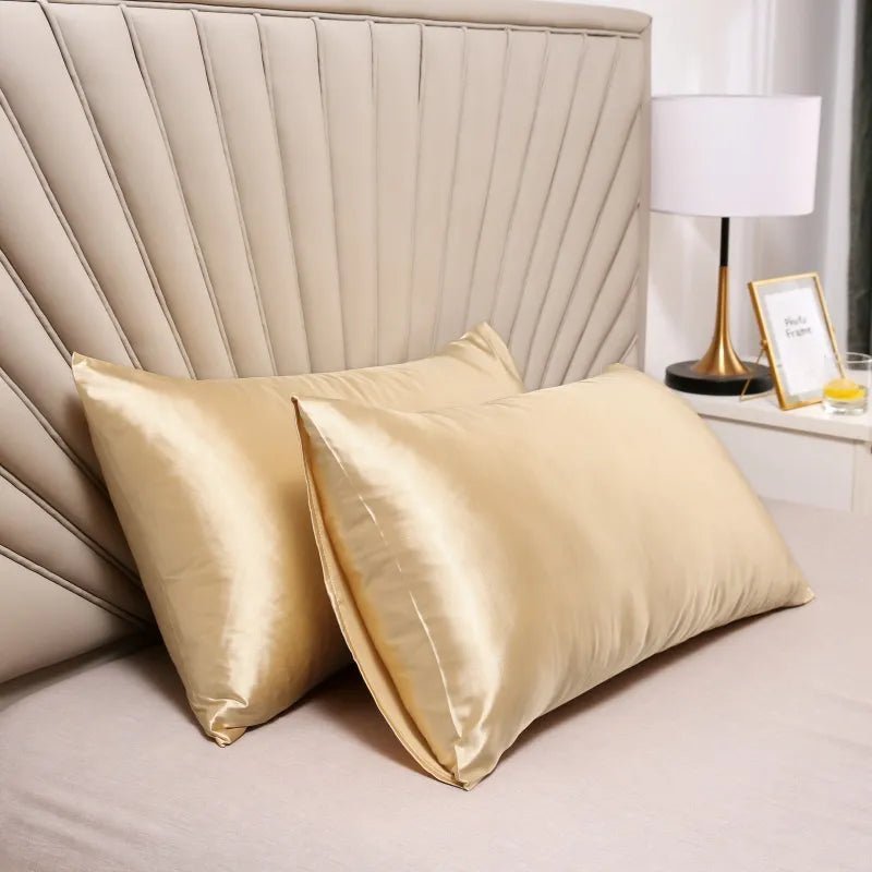 Pillowcase 100% Silk Pillow Cover Silky Satin Hair Beauty Pillow case Comfortable Pillow Case Home Decor wholesale - Too-Eazy